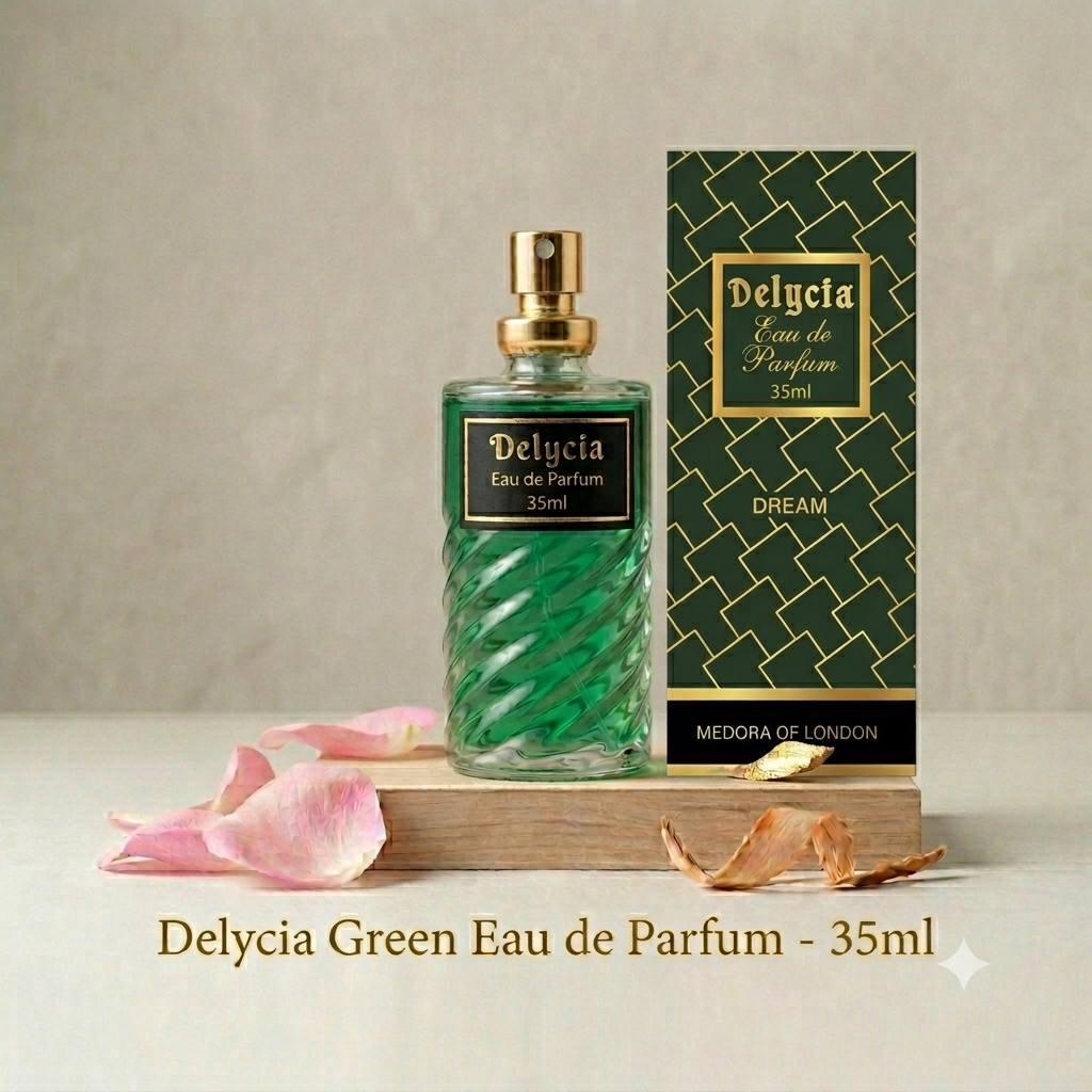 Delycia Eau De Parfum Premium Collection for Men & Women - Pink & Green (35ml & 65ml)