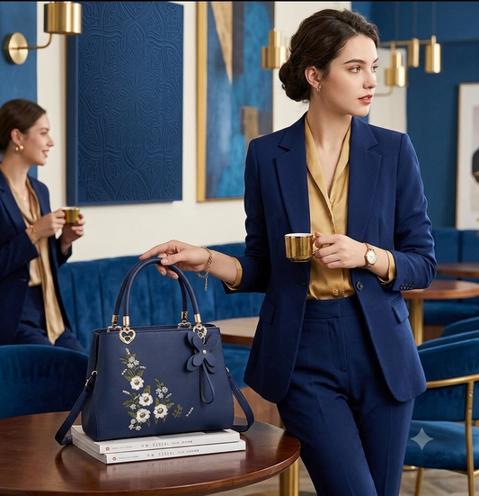 Midnight Bloom: The Signature Luxury Handbag for the Modern Muse